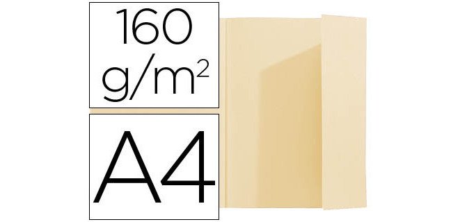 Paquete de 100 Subcarpetas SUPER A4 24x 32 1 solapa Exacompta 160 g/m2