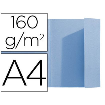 Paquete de 100 Subcarpetas SUPER A4 24x 32 1 solapa Exacompta 160 g/m2 - Azul claro