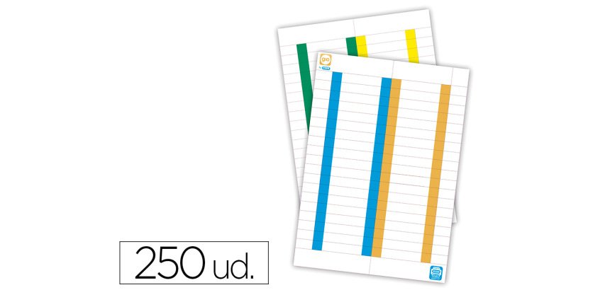 Tira de papel para visores pack de 250 etiquetas