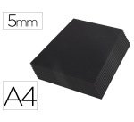 Carton pluma liderpapel negro doble cara din a4 espesor 5 mm
