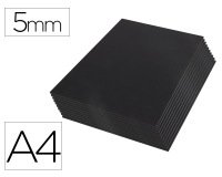 Carton pluma liderpapel negro doble cara din a4 espesor 5 mm