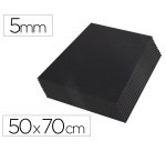Carton pluma liderpapel negro doble cara 50x70 cm espesor 5 mm