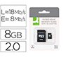 Memoria sd micro q-connect flash 8 gb clase 4 con adaptador