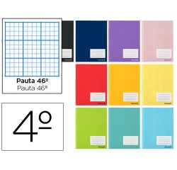 Libreta liderpapel smart a5 32 hojas 60 gr rayado nº46 colores surtidos