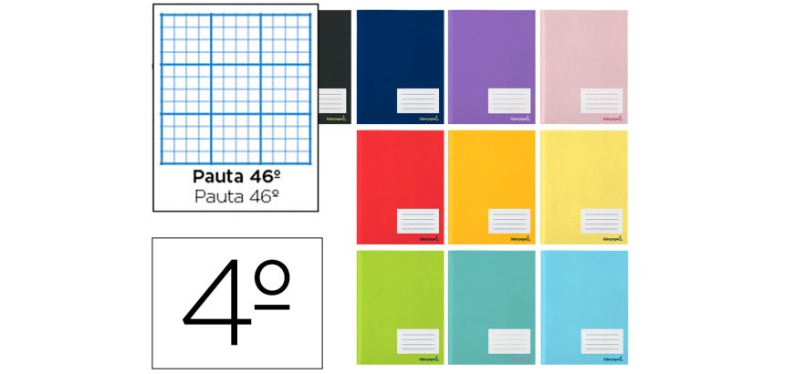 Libreta liderpapel smart a5 32 hojas 60 gr rayado nº46 colores surtidos