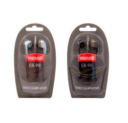 Auricular Con cable maxel black-silver 1,2 m