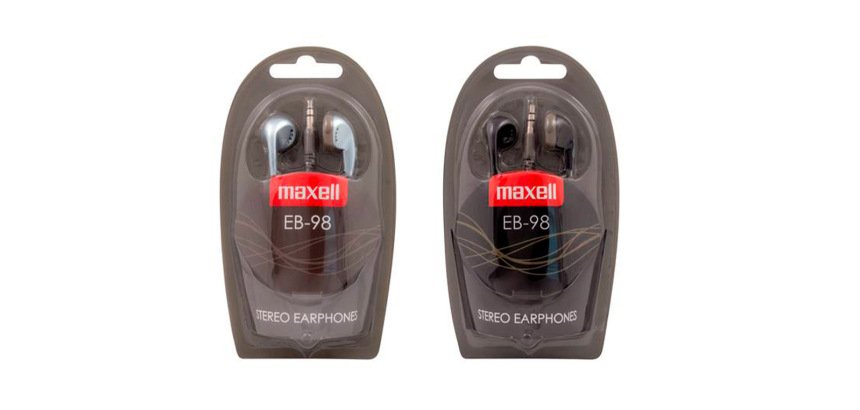 Auricular Con cable maxel black-silver 1,2 m