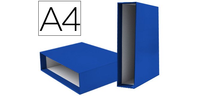 Caja archivador liderpapel lomo 75mm de palanca carton documenta