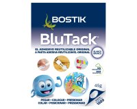 Sujetacosa masilla bostik blu tack blanco cuarteado