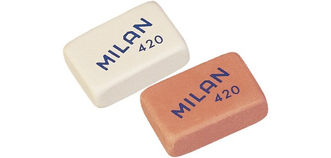 Goma de borrar milan 420 unidad