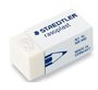 Goma de borrar staedtler 526 b40 plastico blanca