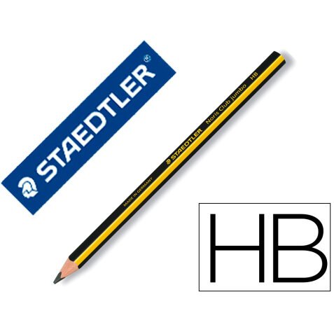 Lapices de grafito staedtler triplus jumbo hb unidad