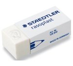 Goma de borrar staedtler 526 b30 plastico blanca