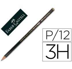 Lapices de grafito faber 9000 3h unidad