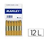 Lapices cera manley unicolor ocre madera n.64 cajade 12 unidades
