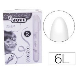 Barra de maquillaje jovi twist make-up blanca caja de 5 unidades