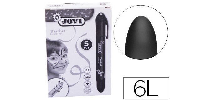 Barra de maquillaje jovi twist make-up caja de 5 unidades
