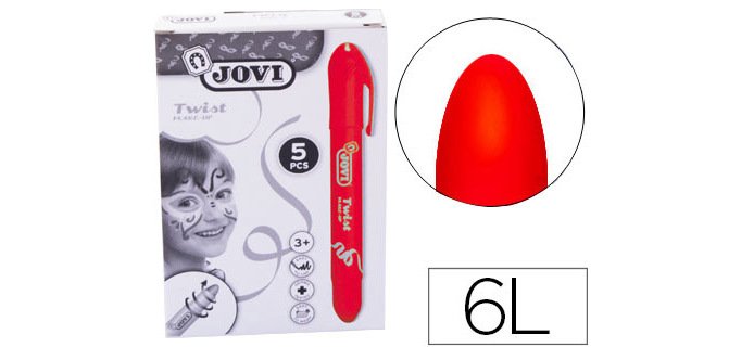 Barra de maquillaje jovi twist make-up caja de 5 unidades
