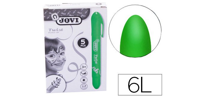 Barra de maquillaje jovi twist make-up caja de 5 unidades