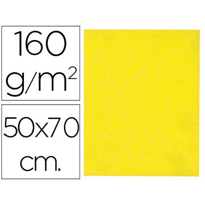 Fieltro liderpapel 50x70 cm amarillo 160 g/m2