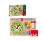 Juego Goula didáctico reloj calendario castellano