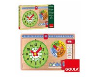 Juego Goula didáctico reloj calendario castellano