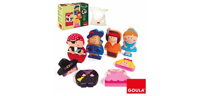 Puzle Goula infantil personajes magnéticos