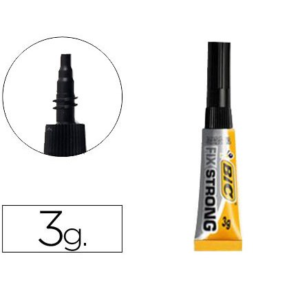 Pegamento bic fix strong 3 g adhesivo extra fuerte