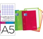 Bloc espiral oxford tapa extradura optik paper microperforado din a5 120 h 50% hojas gratis cuadros 5 mm