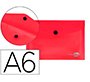 Carpeta liderpapel dossier broche polipropileno din a6 rojo transparente