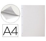 Hoja album de fotos liderpapel din a4 autoadhesiva blanca