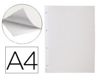 Hoja album de fotos liderpapel din a4 autoadhesiva blanca