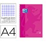 Bloc espiral oxford european book tapa extradura din a4 80 hojas cuadricula 5 mm color rosa