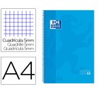 Bloc espiral oxford european book tapa extradura din a4 80 hojas cuadricula 5 mm color turquesa