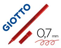 Rotulador tratto office fine punta de fibra trazo 0,7 mm rojo
