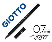 Rotulador tratto office fine punta de fibra trazo 0,7 mm negro