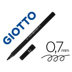 Rotulador tratto office fine punta de fibra trazo 0,7 mm negro