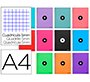 Cuaderno espiral a4 micro antartik tapa forrada 120h 90 gr cuadro 5mm 5 bandas 4 taladros colores surtidos