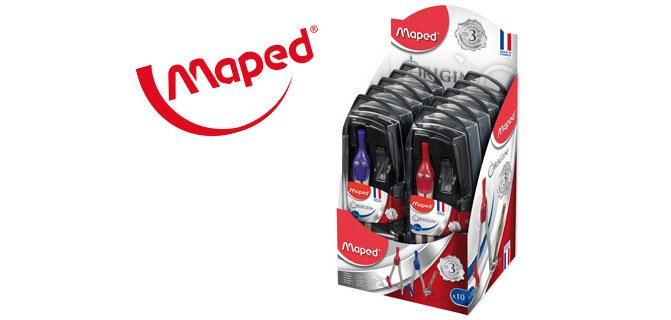 Compas maped 305811 con adaptador y estuche de minas