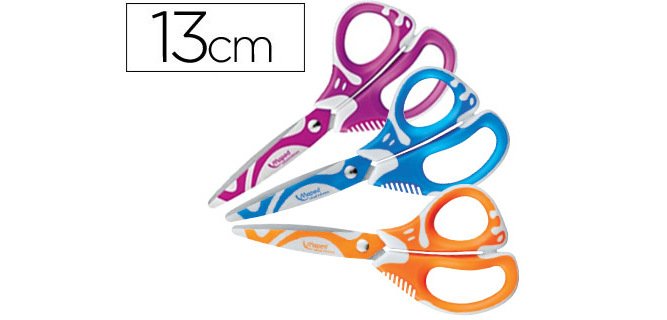 Tijera escolar maped zenoa fit 13 cm