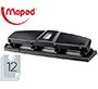 Taladrador maped essentials metal 4 taladros capacidad 12 hojas color negro