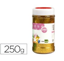 Purpurina liderpapel fantasia color oro metalizado bote de 250 gr