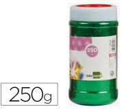 Purpurina liderpapel fantasia color verde metalizado bote de 250 gr