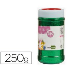 Purpurina liderpapel fantasia color verde metalizado bote de 250 gr