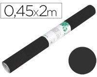Rollo adhesivo liderpapel unicolor negro mate rollo de 0,45 x 2 mt