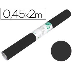 Rollo adhesivo liderpapel unicolor negro mate rollo de 0,45 x 2 mt