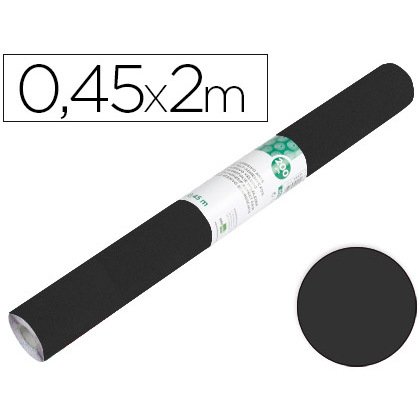 Rollo adhesivo liderpapel unicolor negro mate rollo de 0,45 x 2 m