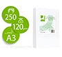 Papel fotocopiadora q-connect ultra white din a3 120 gramos paquete de 250 hojas