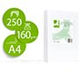 Papel fotocopiadora q-connect ultra white din a4 160 gramos paquete de 250 hojas
