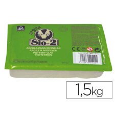 Arcilla argila sio-2 color blanco paquete de 1,5 kg